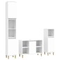 vidaXL Juego de muebles de baño 3 pzas madera contrachapada blanco vidaXL Juego de muebles de baño 3 pzas madera contrachapada blanco
