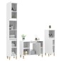 vidaXL Juego de muebles de baño 3 pzas madera contrachapada blanco vidaXL Juego de muebles de baño 3 pzas madera contrachapada blanco