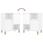vidaXL Aparadores 2 uds madera contrachapada blanco brillo 60x35x70 cm vidaXL Aparadores 2 uds madera contrachapada blanco brillo 60x35x70 cm
