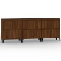 vidaXL Aparadores 3 uds madera contrachapada marrón roble 60x35x70 cm vidaXL Aparadores 3 uds madera contrachapada marrón roble 60x35x70 cm