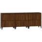 vidaXL Aparadores 3 uds madera contrachapada marrón roble 60x35x70 cm vidaXL Aparadores 3 uds madera contrachapada marrón roble 60x35x70 cm