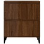 vidaXL Aparadores 3 uds madera contrachapada marrón roble 60x35x70 cm vidaXL Aparadores 3 uds madera contrachapada marrón roble 60x35x70 cm