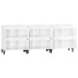 vidaXL Aparadores 3 uds madera contrachapada blanco brillo 60x35x70 cm vidaXL Aparadores 3 uds madera contrachapada blanco brillo 60x35x70 cm
