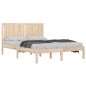 vidaXL Estructura de cama madera maciza 150x200 cm vidaXL Estructura de cama madera maciza 150x200 cm
