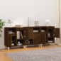 vidaXL Aparadores 3 uds madera contrachapada marrón roble 60x35x70 cm vidaXL Aparadores 3 uds madera contrachapada marrón roble 60x35x70 cm