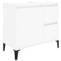 vidaXL Set de muebles de baño 3 piezas madera contrachapada blanco vidaXL Set de muebles de baño 3 piezas madera contrachapada blanco