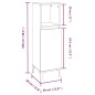 vidaXL Set de muebles de baño 3 piezas madera contrachapada blanco vidaXL Set de muebles de baño 3 piezas madera contrachapada blanco