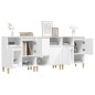 vidaXL Aparadores 3 uds madera contrachapada blanco 60x35x70 cm vidaXL Aparadores 3 uds madera contrachapada blanco 60x35x70 cm
