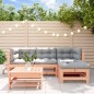 vidaXL Juego de muebles jardín 5 pzas y cojines madera abeto Douglas vidaXL Juego de muebles jardín 5 pzas y cojines madera abeto Douglas