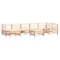 vidaXL Juego de muebles de jardín 8 pzas y cojines madera maciza vidaXL Juego de muebles de jardín 8 pzas y cojines madera maciza