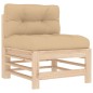 vidaXL Juego de muebles de jardín 8 pzas y cojines madera maciza vidaXL Juego de muebles de jardín 8 pzas y cojines madera maciza
