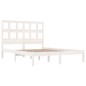 vidaXL Estructura de cama de madera maciza de pino blanca 140x200 cm vidaXL Estructura de cama de madera maciza de pino blanca 140x200 cm