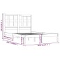 vidaXL Estructura de cama de madera maciza de pino blanca 140x200 cm vidaXL Estructura de cama de madera maciza de pino blanca 140x200 cm