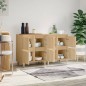 vidaXL Aparadores 2 uds madera contrachapada roble Sonoma 60x35x70 cm vidaXL Aparadores 2 uds madera contrachapada roble Sonoma 60x35x70 cm