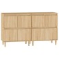 vidaXL Aparadores 2 uds madera contrachapada roble Sonoma 60x35x70 cm vidaXL Aparadores 2 uds madera contrachapada roble Sonoma 60x35x70 cm