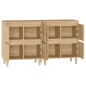 vidaXL Aparadores 2 uds madera contrachapada roble Sonoma 60x35x70 cm vidaXL Aparadores 2 uds madera contrachapada roble Sonoma 60x35x70 cm