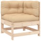 vidaXL Juego de muebles de jardín 7 piezas y cojines madera maciza vidaXL Juego de muebles de jardín 7 piezas y cojines madera maciza
