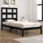 vidaXL Estructura de cama madera maciza de pino negra 100x200 cm vidaXL Estructura de cama madera maciza de pino negra 100x200 cm