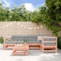 vidaXL Juego de muebles jardín 6 pzas y cojines madera abeto Douglas vidaXL Juego de muebles jardín 6 pzas y cojines madera abeto Douglas