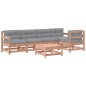 vidaXL Juego de muebles jardín 6 pzas y cojines madera abeto Douglas vidaXL Juego de muebles jardín 6 pzas y cojines madera abeto Douglas