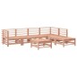 vidaXL Juego de muebles jardín 7 pzas y cojines madera abeto Douglas vidaXL Juego de muebles jardín 7 pzas y cojines madera abeto Douglas