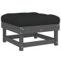 vidaXL Juego de muebles de jardín 7 pzas y cojines madera maciza gris vidaXL Juego de muebles de jardín 7 pzas y cojines madera maciza gris
