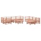 vidaXL Juego de muebles jardín 10 pzas y cojines madera abeto Douglas vidaXL Juego de muebles jardín 10 pzas y cojines madera abeto Douglas
