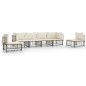 vidaXL Juego de muebles de jardín 6 pzas y cojines ratán PE antracita vidaXL Juego de muebles de jardín 6 pzas y cojines ratán PE antracita
