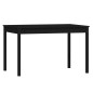 vidaXL Juego de comedor de jardín 5 piezas madera maciza pino negro vidaXL Juego de comedor de jardín 5 piezas madera maciza pino negro