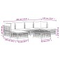 vidaXL Set muebles de jardín 7 pzas y cojines ratán PE gris antracita vidaXL Set muebles de jardín 7 pzas y cojines ratán PE gris antracita