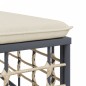 vidaXL Set muebles de jardín 7 pzas y cojines ratán PE gris antracita vidaXL Set muebles de jardín 7 pzas y cojines ratán PE gris antracita