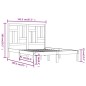 vidaXL Estructura de cama madera maciza de pino 140x190 cm vidaXL Estructura de cama madera maciza de pino 140x190 cm