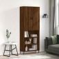 vidaXL Aparador alto madera contrachapada marrón roble 69,5x34x180 cm vidaXL Aparador alto madera contrachapada marrón roble 69,5x34x180 cm