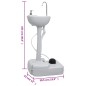 vidaXL Juego de inodoro con lavabo portátil para camping vidaXL Juego de inodoro con lavabo portátil para camping