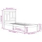 vidaXL Estructura de cama de madera maciza de pino 90x200 cm vidaXL Estructura de cama de madera maciza de pino 90x200 cm