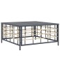 vidaXL Juego de muebles de jardín 9 pzas y cojines ratán PE antracita vidaXL Juego de muebles de jardín 9 pzas y cojines ratán PE antracita