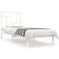 vidaXL Estructura cama individual madera maciza pino blanco 90x190 cm vidaXL Estructura cama individual madera maciza pino blanco 90x190 cm