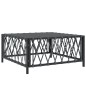 vidaXL Juego de muebles de jardín 7 pzas con cojines acero antracita vidaXL Juego de muebles de jardín 7 pzas con cojines acero antracita