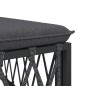 vidaXL Juego de muebles de jardín 7 pzas con cojines acero antracita vidaXL Juego de muebles de jardín 7 pzas con cojines acero antracita