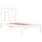 vidaXL Estructura cama individual madera maciza pino blanco 90x190 cm vidaXL Estructura cama individual madera maciza pino blanco 90x190 cm
