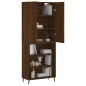 vidaXL Aparador alto madera contrachapada marrón roble 69,5x34x180 cm vidaXL Aparador alto madera contrachapada marrón roble 69,5x34x180 cm