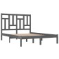 vidaXL Estructura de cama madera maciza de pino gris 120x200 cm vidaXL Estructura de cama madera maciza de pino gris 120x200 cm