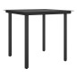vidaXL Juego comedor jardín 5 piezas y cojines ratán sintético y acero vidaXL Juego comedor jardín 5 piezas y cojines ratán sintético y acero