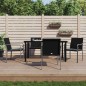 vidaXL Juego comedor jardín 5 piezas y cojines ratán sintético y acero vidaXL Juego comedor jardín 5 piezas y cojines ratán sintético y acero