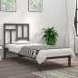 vidaXL Estructura de cama de madera maciza de pino gris 100x200 cm vidaXL Estructura de cama de madera maciza de pino gris 100x200 cm