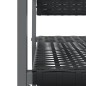 vidaXL Juego de comedor para jardín 3 piezas ratán sintético y acero vidaXL Juego de comedor para jardín 3 piezas ratán sintético y acero