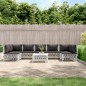 vidaXL Juego de muebles de jardín 8 piezas con cojines acero blanco vidaXL Juego de muebles de jardín 8 piezas con cojines acero blanco