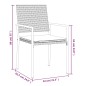 vidaXL Juego comedor jardín 7 piezas y cojines ratán sintético y acero vidaXL Juego comedor jardín 7 piezas y cojines ratán sintético y acero