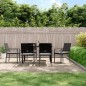 vidaXL Juego comedor jardín 7 piezas y cojines ratán sintético y acero vidaXL Juego comedor jardín 7 piezas y cojines ratán sintético y acero