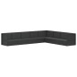 vidaXL Set de muebles de jardín 8 pzas y cojines ratán sintético negro